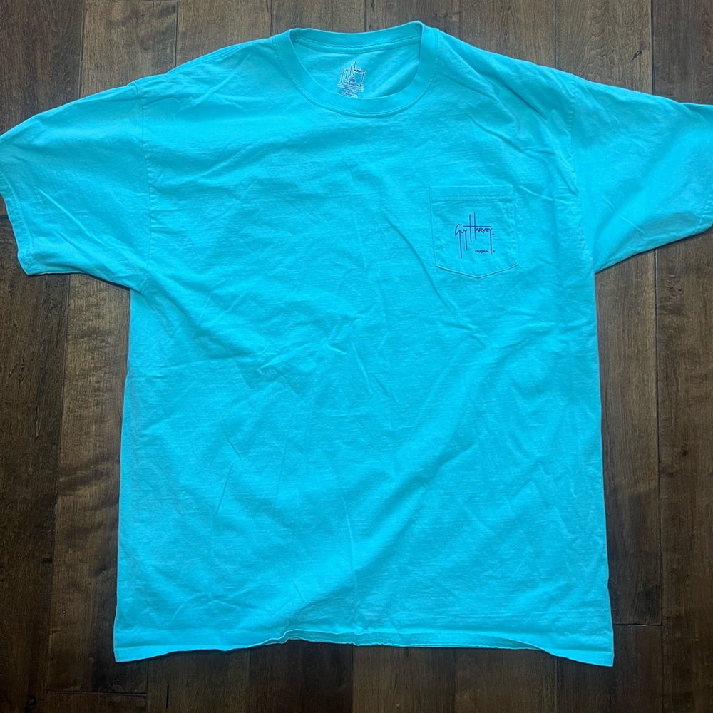 Guy Harvey Short Sleeve Graphic Fishing Tee Pocket T shirt XXL